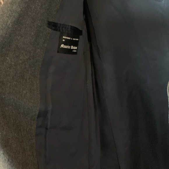 Hand Tailored in Dublin Ireland Men’s Herringbone Wool & Cashmere Overcoat - Picture 6 of 12